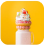 a milkshake with a cupcake